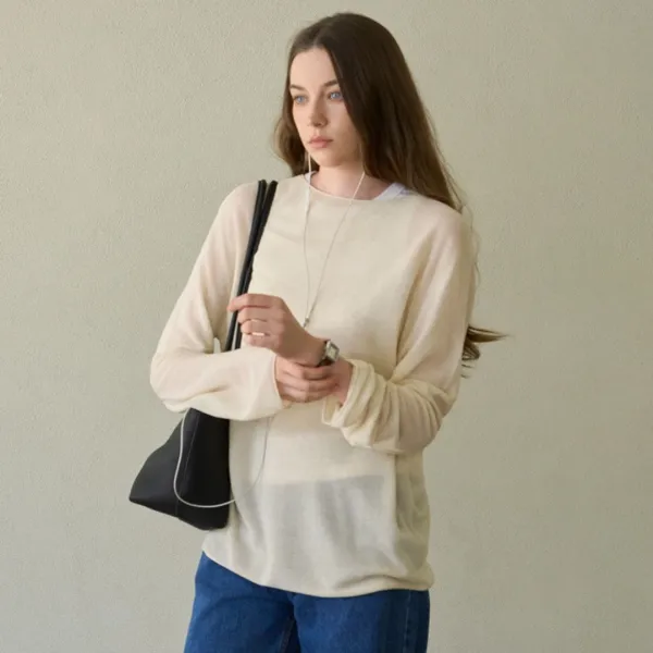Romy Sheer Layer Knit_4Color