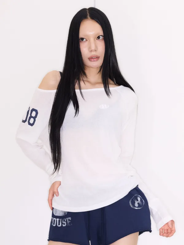 [2차] 08 SHEER RAGLAN T - IVORY