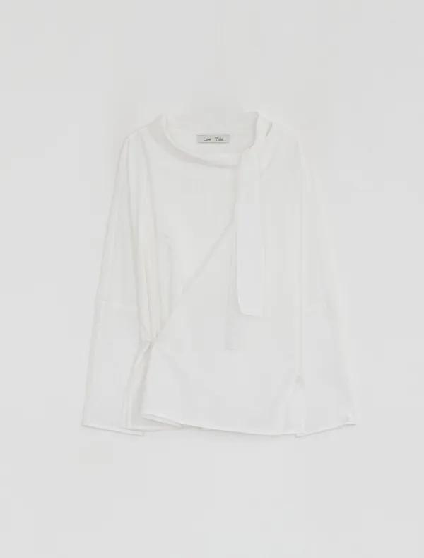 SCARF BLOUSE [WHITE]