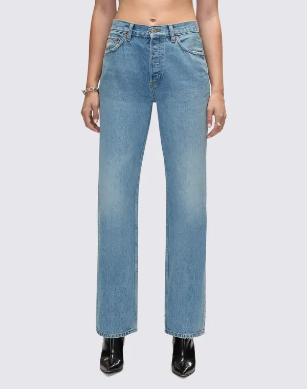 90s Jean - Worn Blue