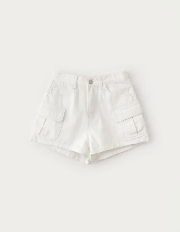 [Release] Bask Washed Cargo Shorts - Ivory