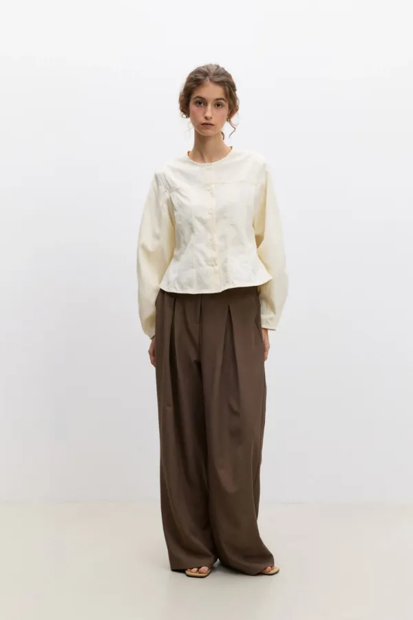 (시즌오프) Gia Blouse / Ivory