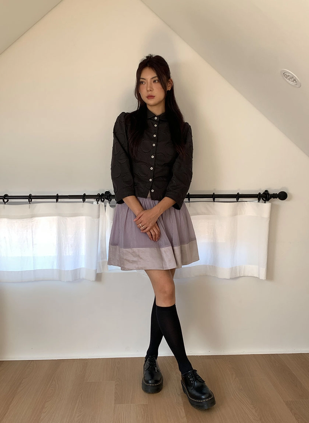 루루서울 Jazzy Mini Skirt (Lavender) 상품 이미지 2