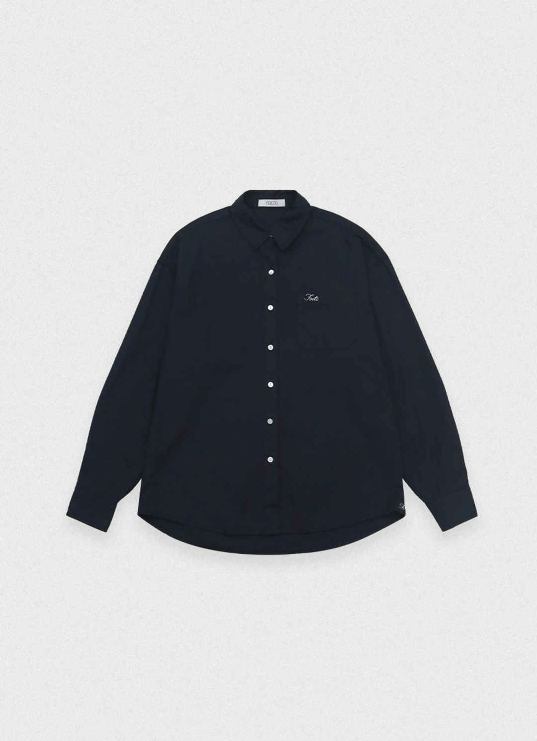 포에토 [2nd] Same oxford shirts (signiture line) - navy 상품 이미지 1