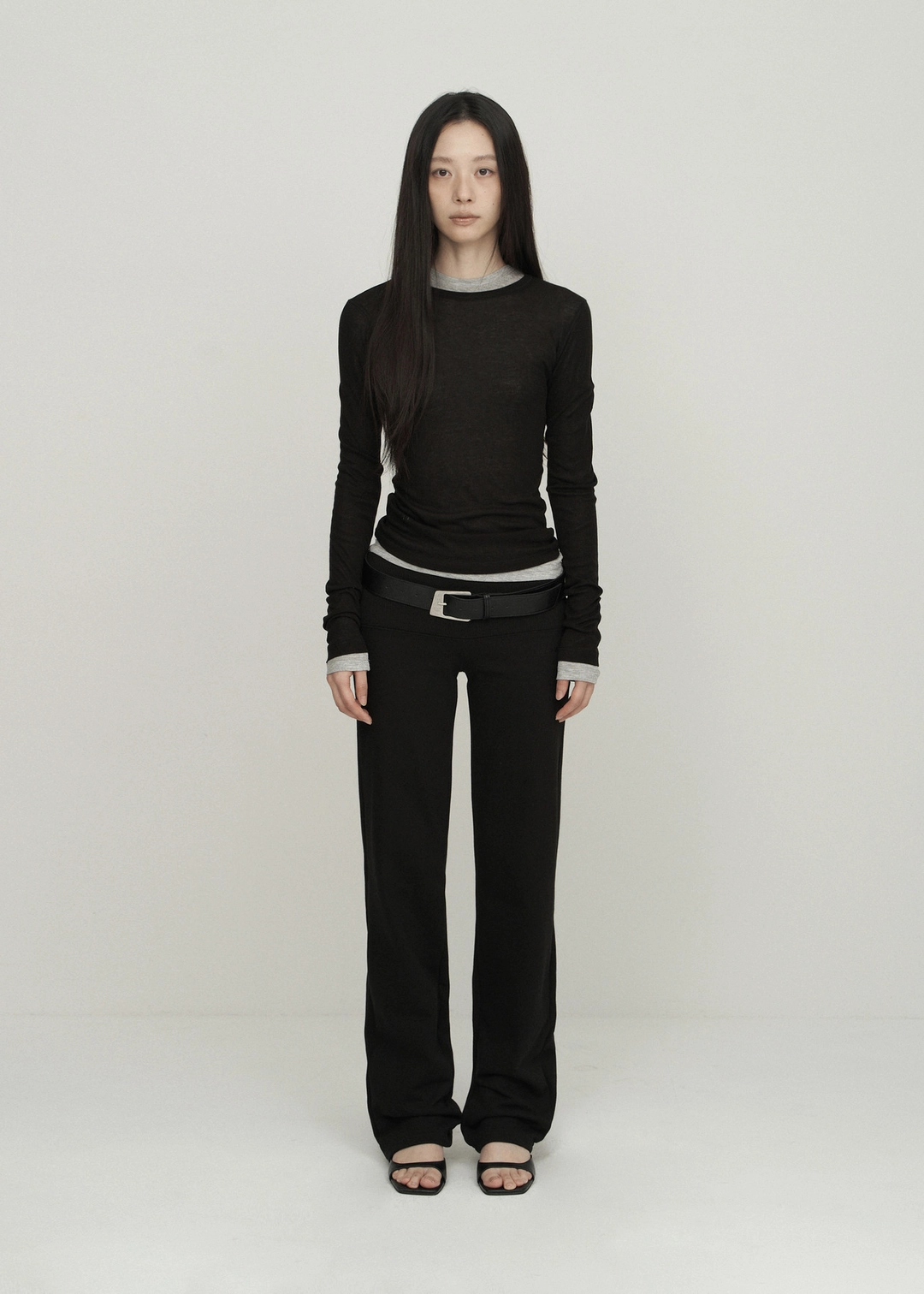 보헤미안서울 BASIC TENCEL ROUND T, BLACK 상품 이미지 2