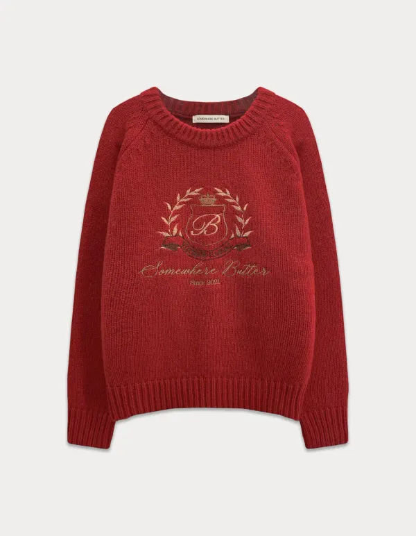 Kevin Wool Knit - Vintage Red
