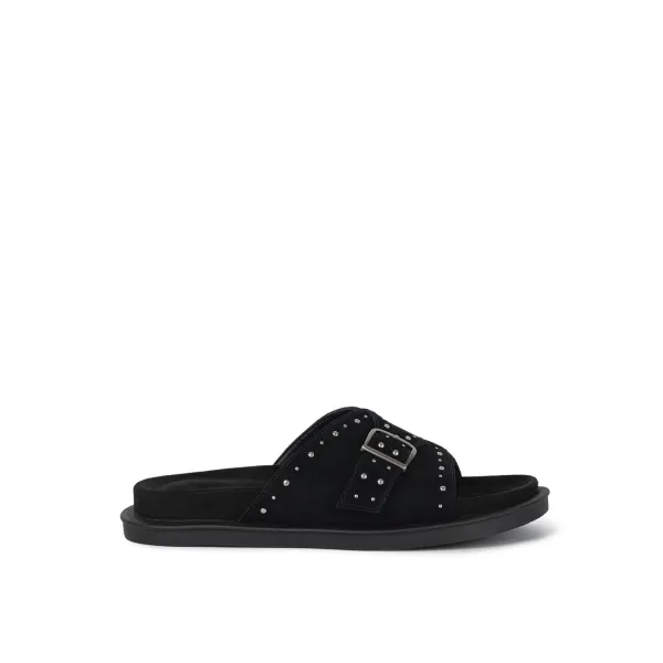 SOLI BUCKLE SLIDES / BLACK