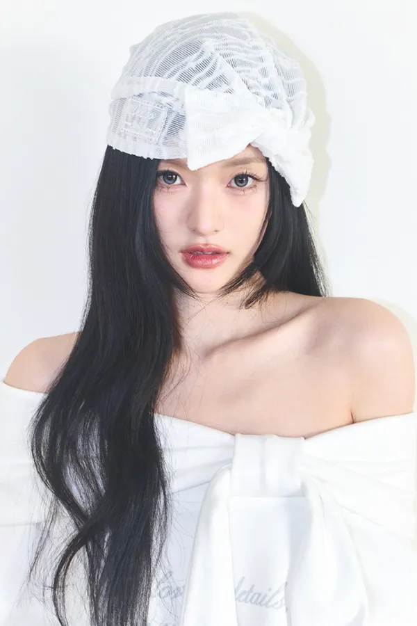 보우 레이스 비니 화이트