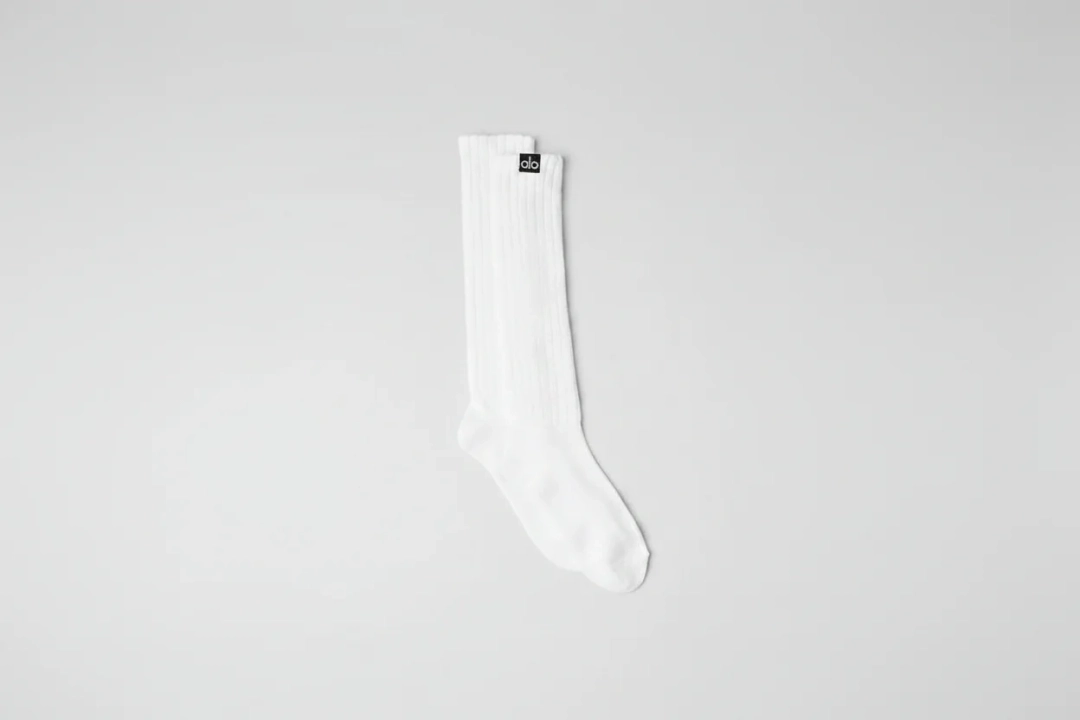 알로요가 Unisex Scrunch Sock - White 상품 이미지 1