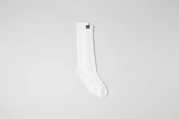 Unisex Scrunch Sock - White