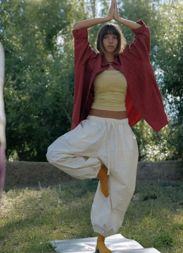 Accordion pants_Birch