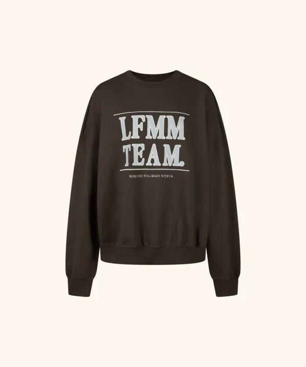 Atelier Embroidered Sweatshirt ( Brown )