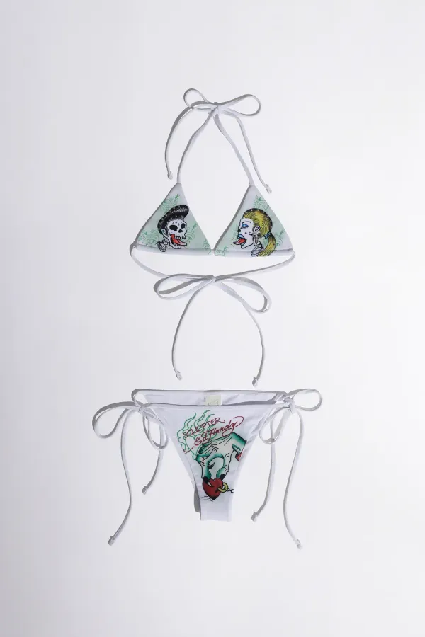 [Sculptor X Ed Hardy] Piercing Microkini White