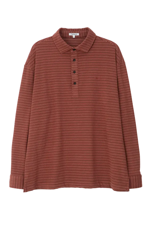 OVERSIZED STRIPE SHIRT_RED