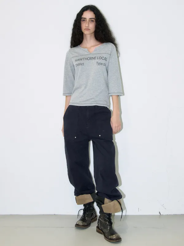 (9/16 예약배송) Vintage Pocket Loose Jeans [Deep Navy]