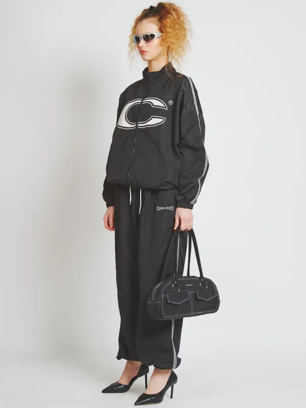 NUMBER WIND BREAK JOGGER PANTS_BK