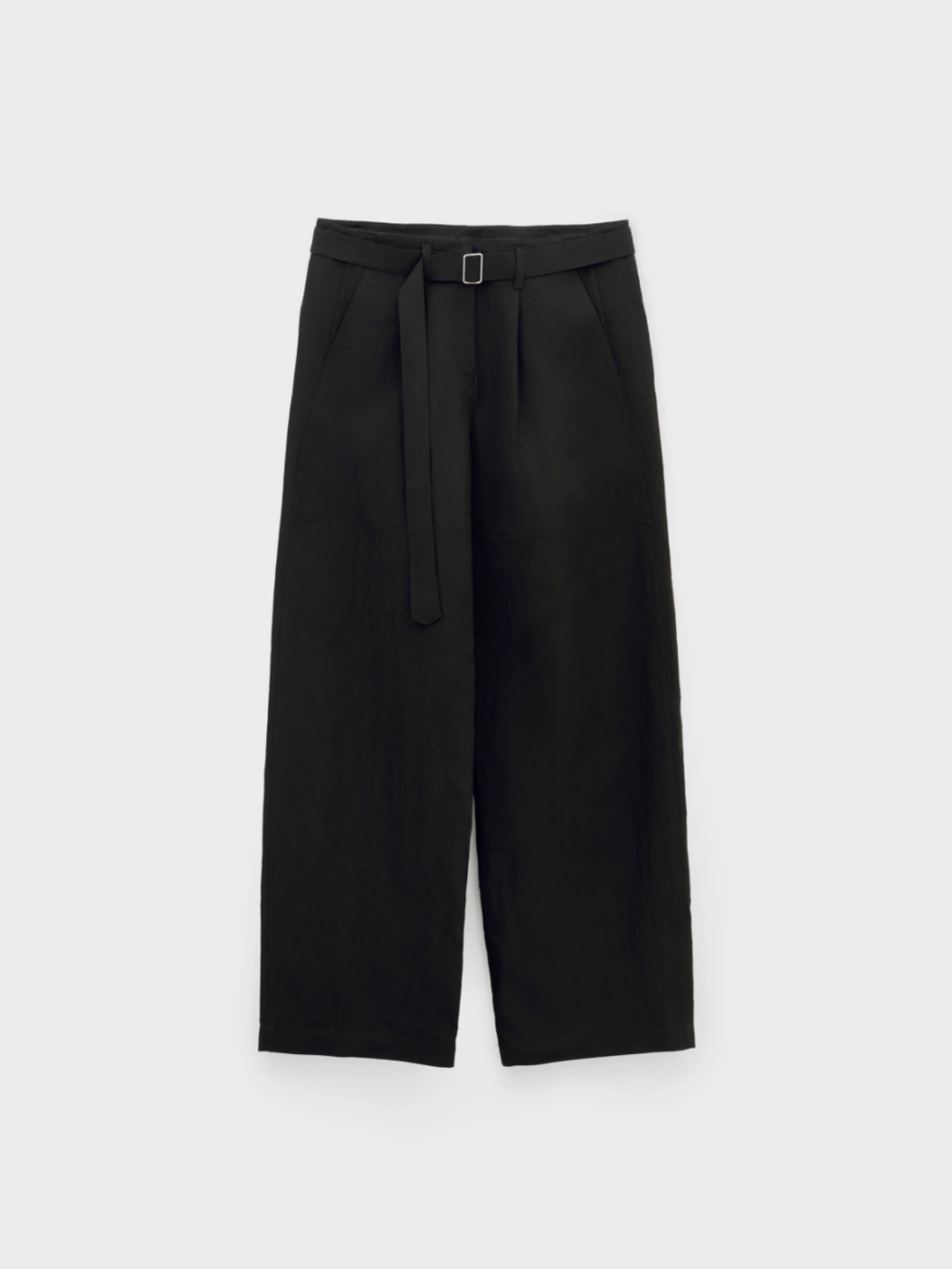 로우클래식 Wide-Fit Belted Pants_Black 상품 이미지 1