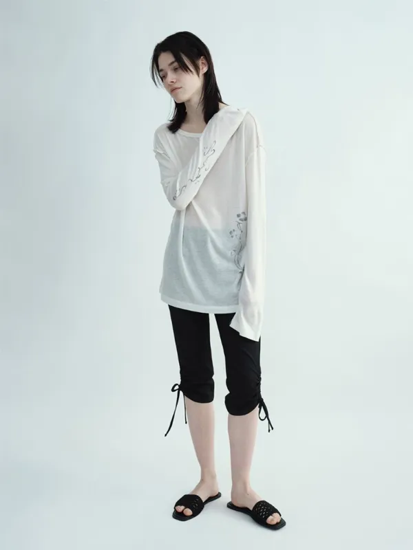 Ribbed Tattoo Long Sleeve [Ivory]
