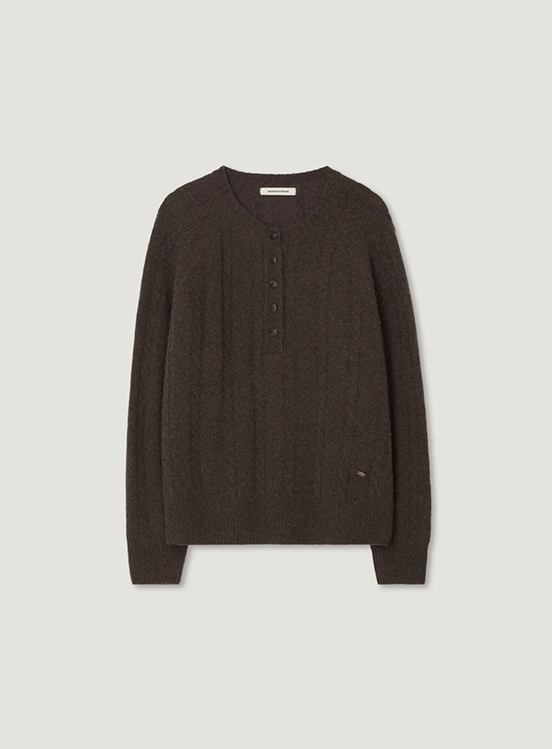 망고매니플리즈 KERRY CABLE KNIT_BROWN 상품 이미지 3