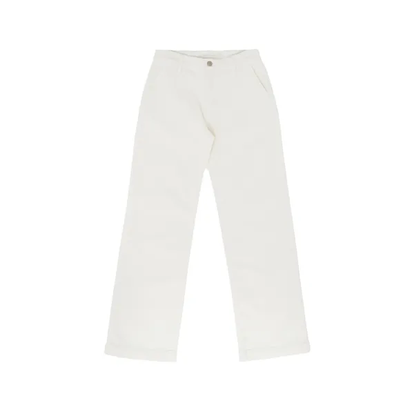 Corduroy Straight Pants (cloud white)