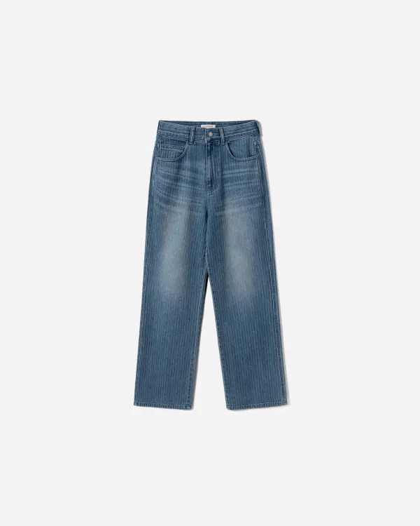 Vila Stripe Straight Denim