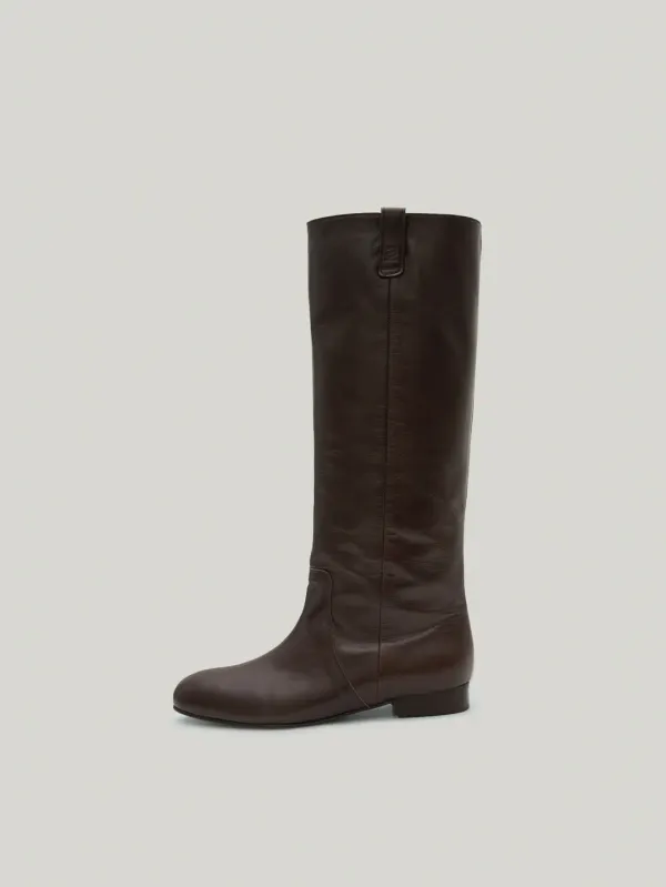 FLOT LEATHER BOOTS (ORGAN BROWN)