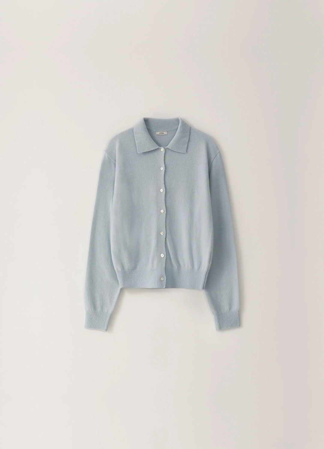 페블엠 Collar Knit Cardigan - Blue - pebblem 상품 이미지 1