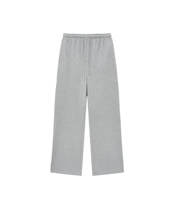 P3262 밴딩 플리츠 팬츠_Melange gray