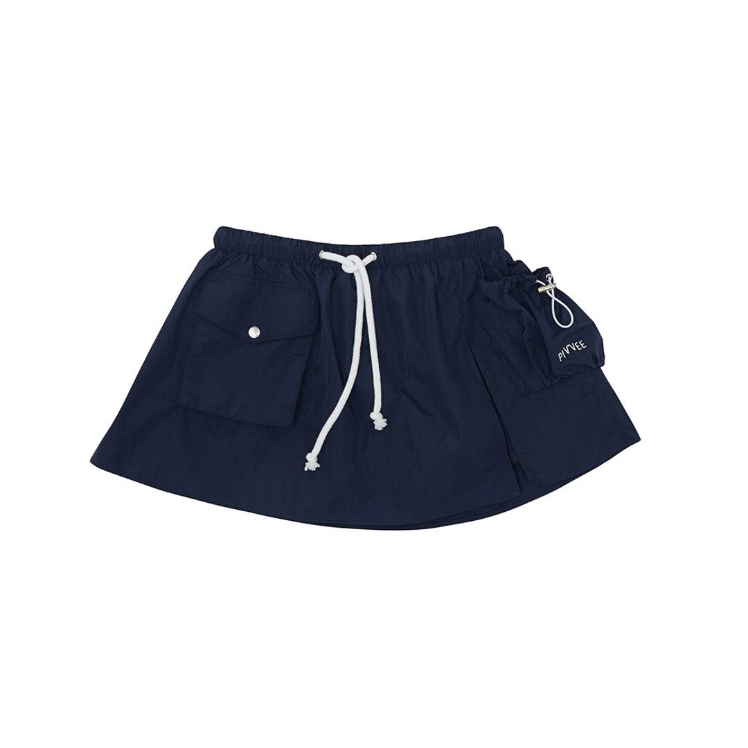 피브비 [2차] Drawstring Utility Skirt (ocean navy) 상품 이미지 1