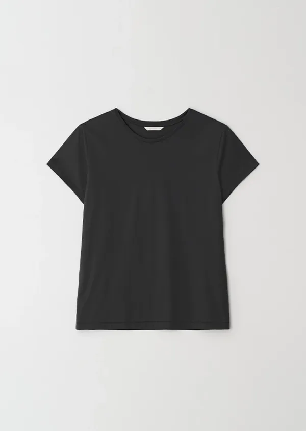 [30%] essential silket t-shirts-charcoal