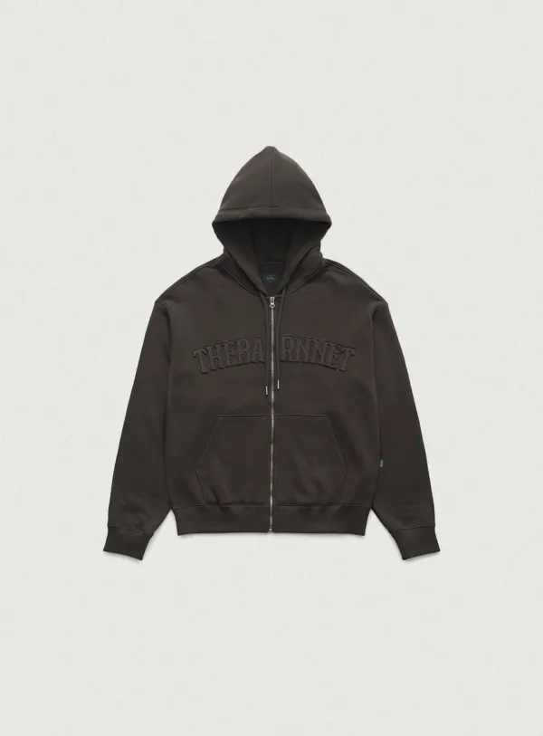 Forde Sweat Zip-Up Hoodie Jacket_Charcoal
