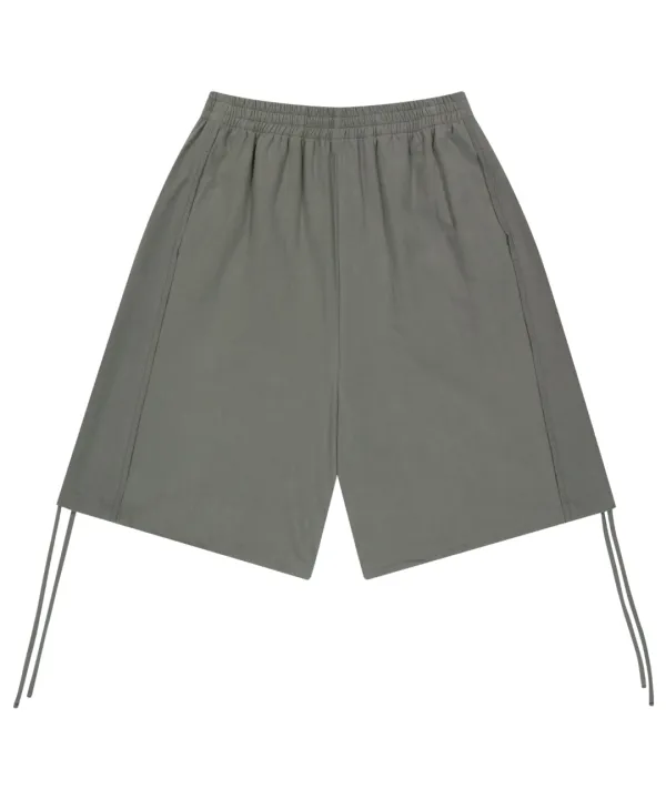 038 LINE COTTON SHORTS GREY