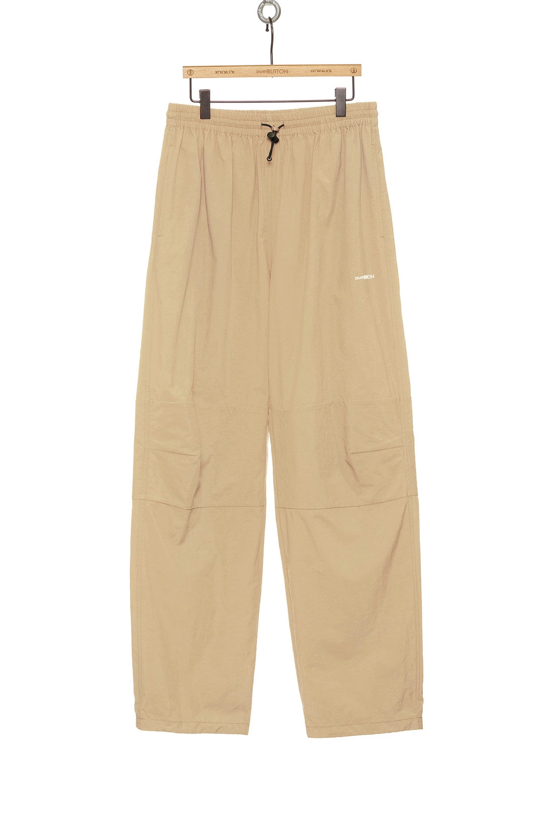 푸쉬버튼 PF25 BEIGE LOGO PRINTED WINDBREAKER PANTS 상품 이미지 3