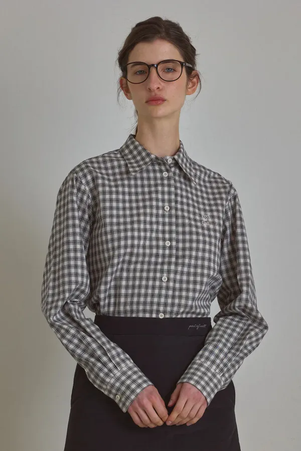 garcon classic shirts [black check]