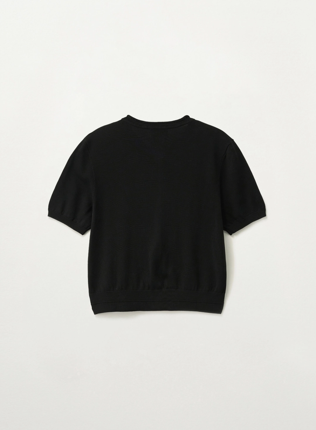 세터 [이민정 Pick] (W) Fine Half Crewneck Cardigan - Black 상품 이미지 2
