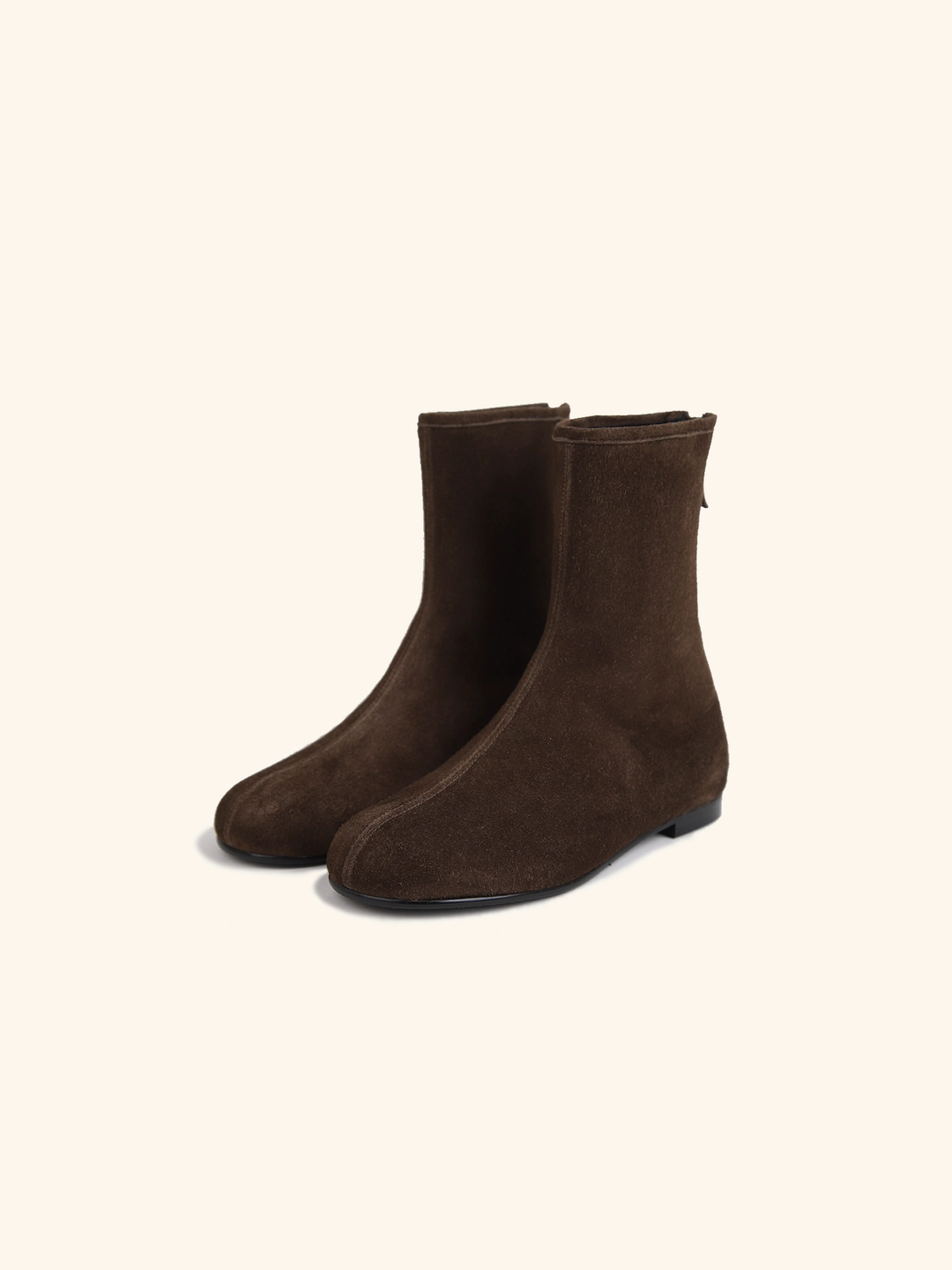 러브듀이 ROUND FIT ankle boots / 브라운스웨이드 상품 이미지 1