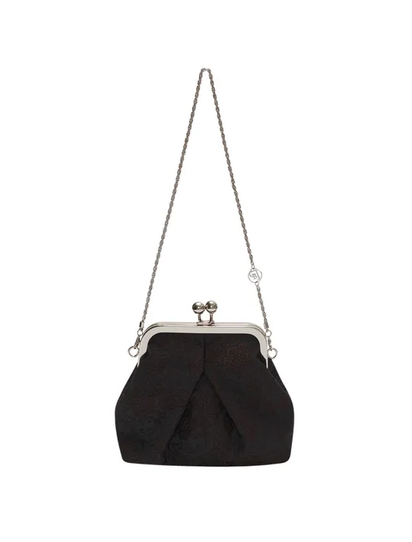 DAMASK CHAIN PURSE [BROWN]