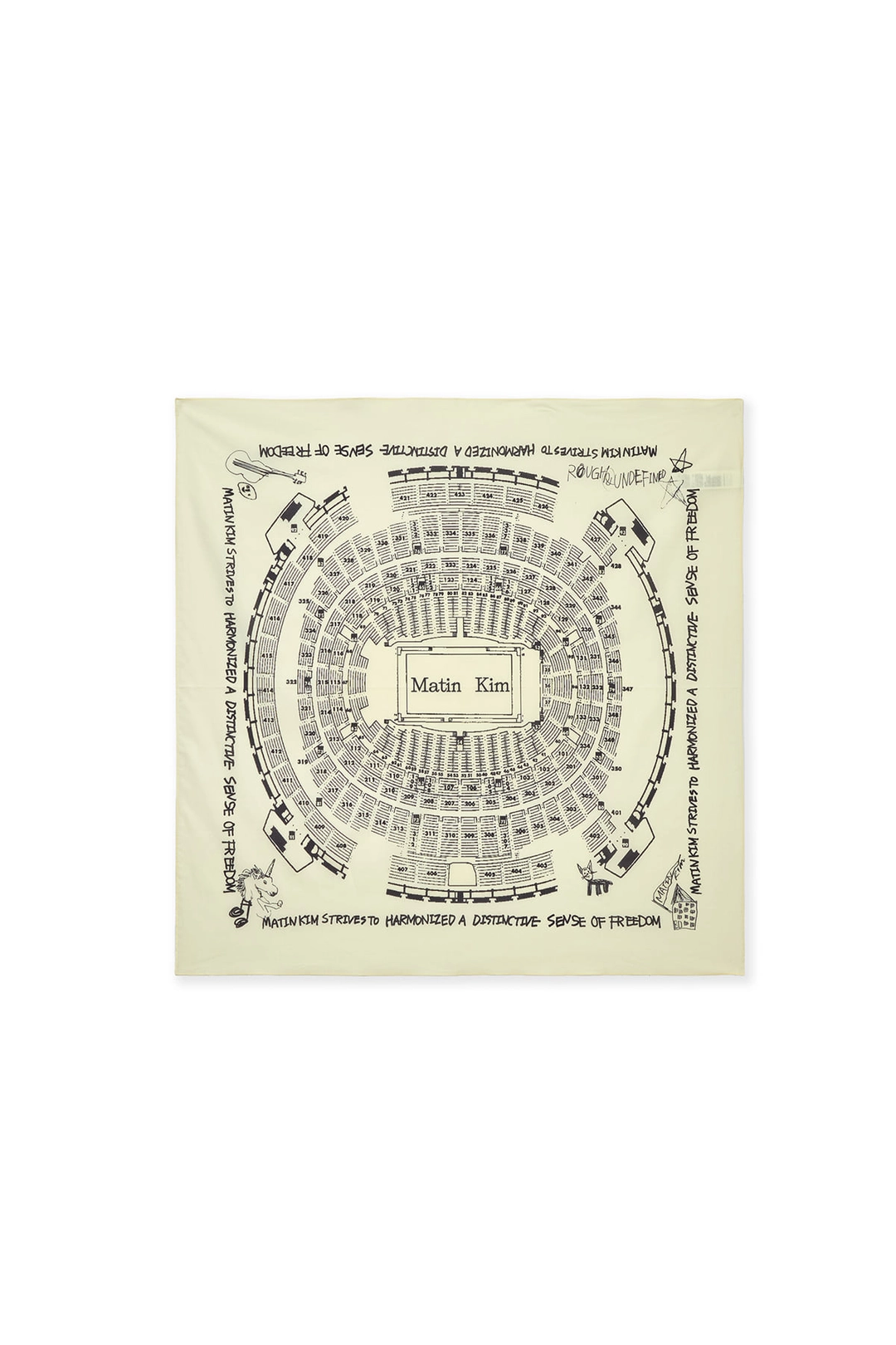마뗑킴 MATIN LOGO FESTA BANDANA IN BEIGE 상품 이미지 1