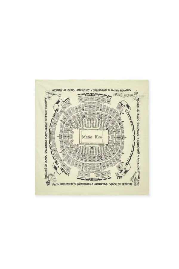 MATIN LOGO FESTA BANDANA IN BEIGE