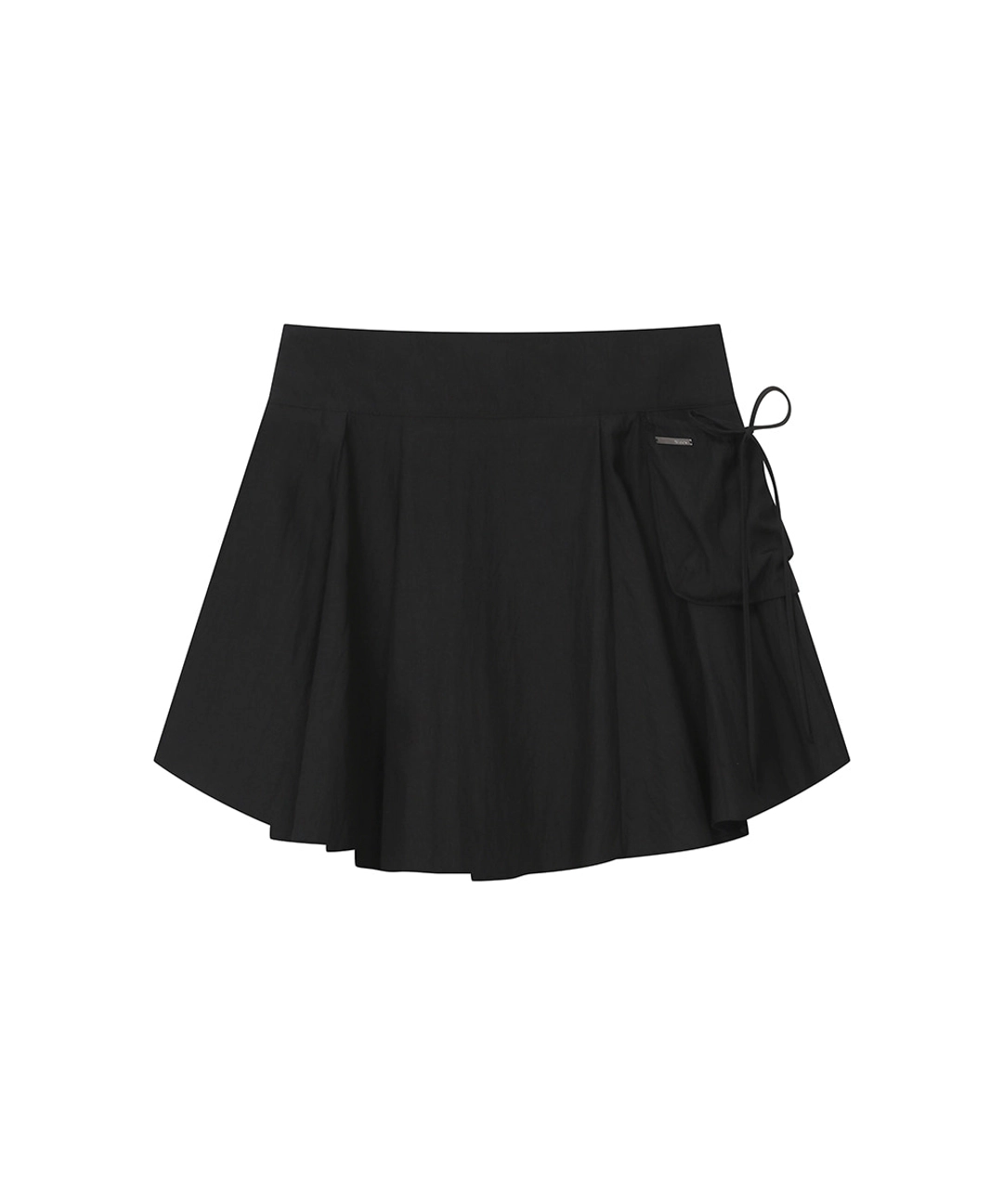 미세키서울 [레이 PICK] Draped side pocket midi skirt BLACK 상품 이미지 1