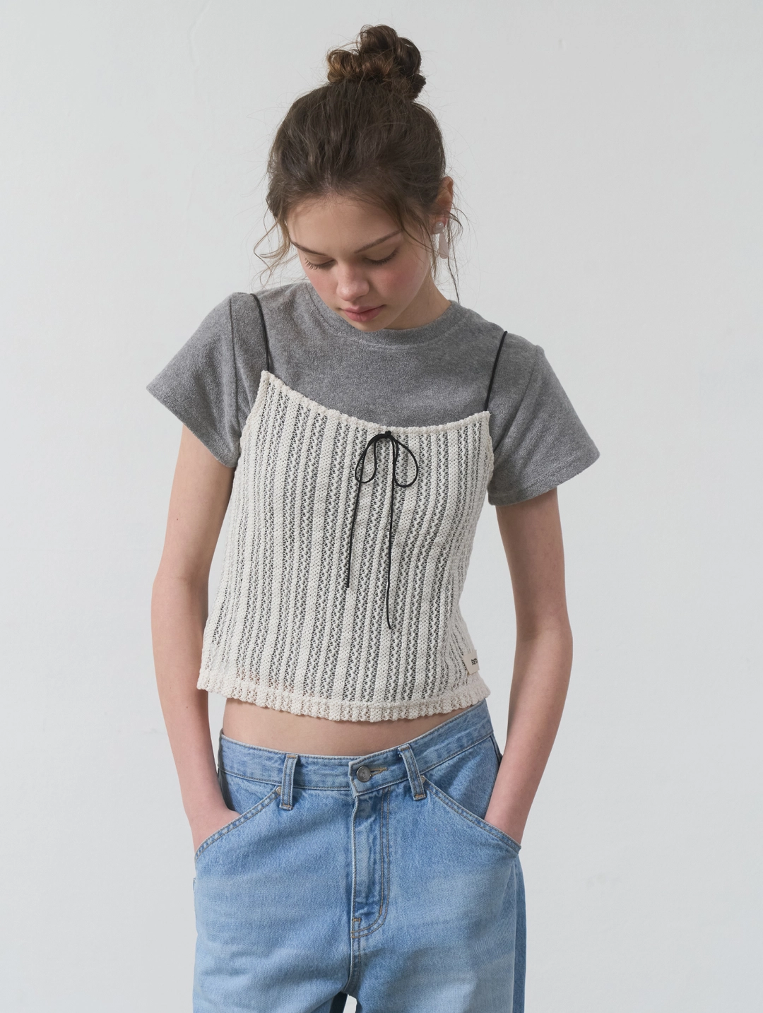 포에토 RABBIT TERRY TEE - GREY 상품 이미지 2