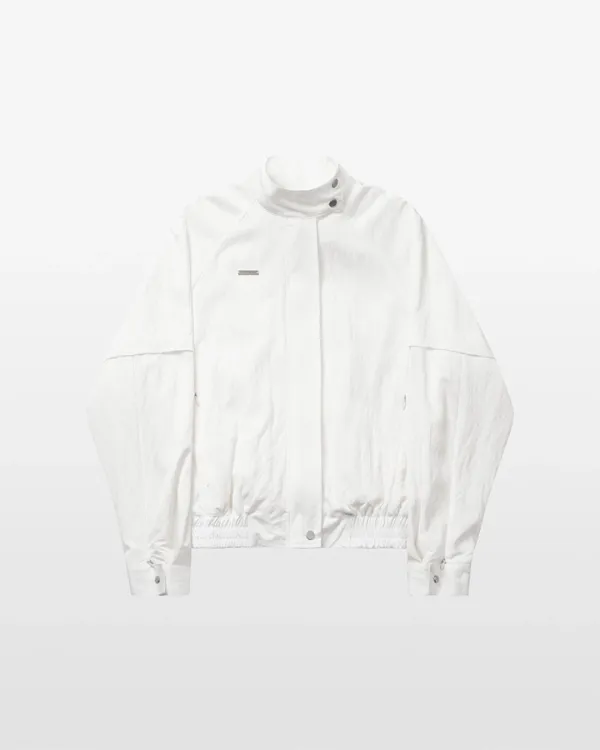 HIGH NECK BLOUSON JACKET (ivory)