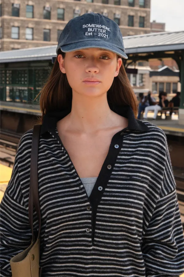 Pigment Est Logo Ball Cap - Navy