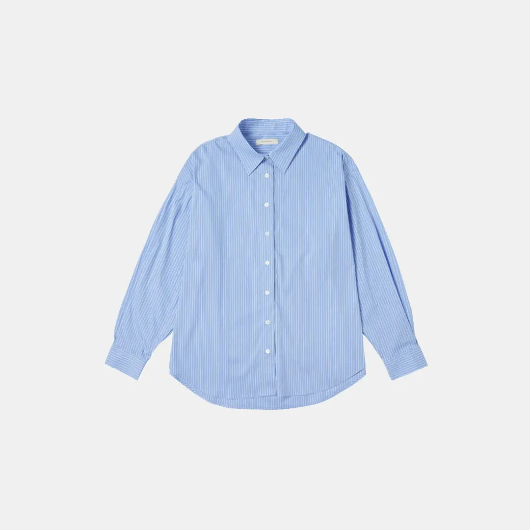 시야쥬 SITP5187 오버 핏 멀티 ST 셔츠_Light blue 상품 이미지 1