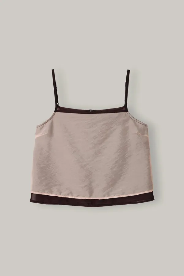 2nd/Sheer Layered Bustier(Pink)