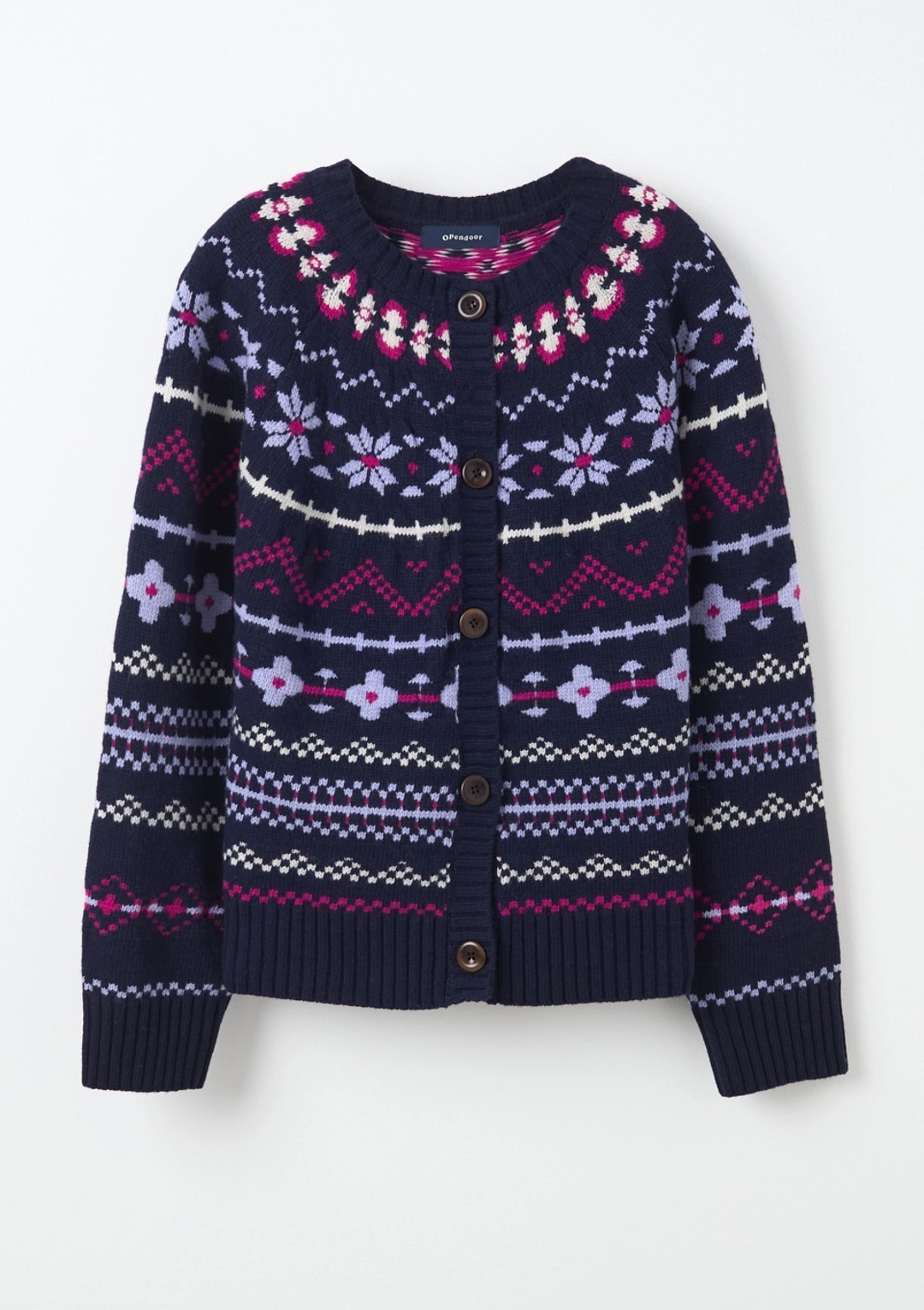 오픈도어 Art Nordic Knit Navy 상품 이미지 1