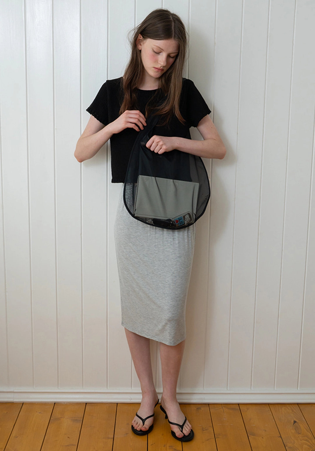 이브세이지 Organza hobo Bag (Black) 상품 이미지 2