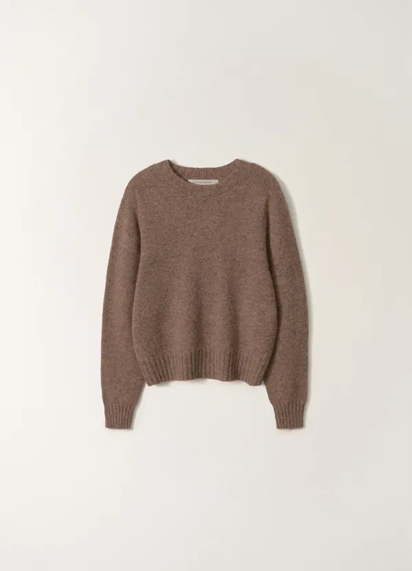 Kiri brushed wool pullover (Chestnut brown)