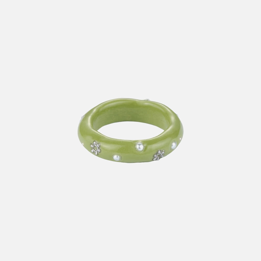엔프프 flower farm ring-olive 상품 이미지 1