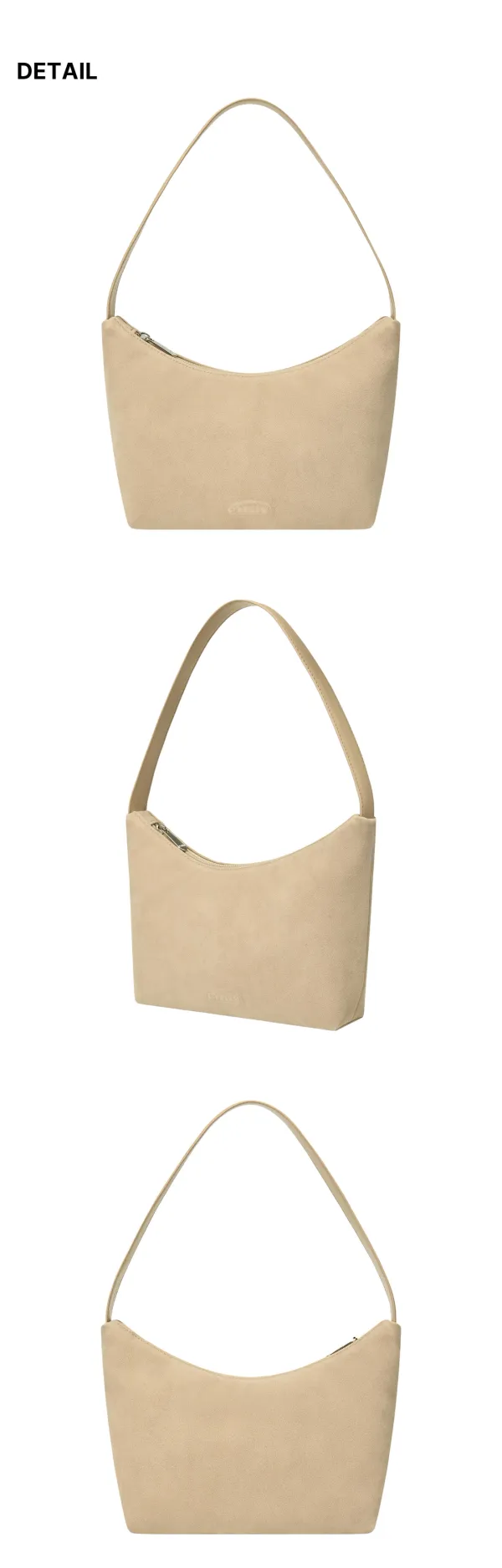 SUEDE HOBO BAG-BEIGE